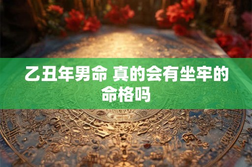 乙丑年男命 真的会有坐牢的命格吗