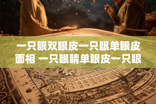 一只眼双眼皮一只眼单眼皮面相 一只眼睛单眼皮一只眼睛双眼皮风水