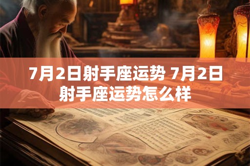 7月2日射手座运势 7月2日射手座运势怎么样
