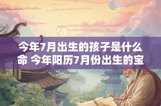 今年7月出生的孩子是什么命 今年阳历7月份出生的宝宝是什么命