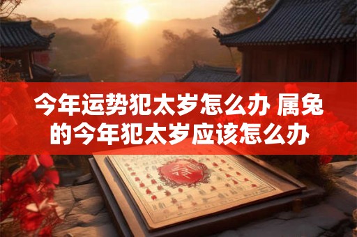 今年运势犯太岁怎么办 属兔的今年犯太岁应该怎么办