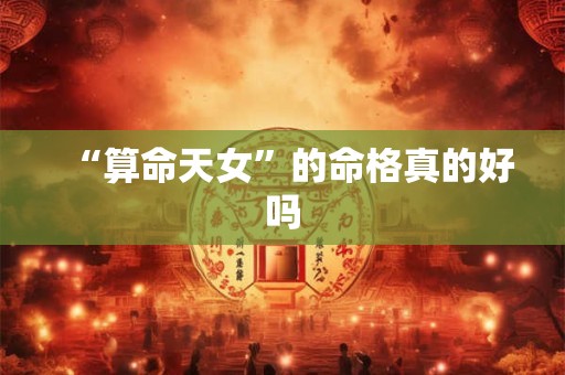 “算命天女”的命格真的好吗