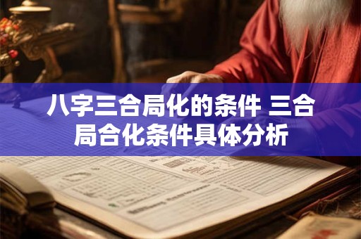 八字三合局化的条件 三合局合化条件具体分析