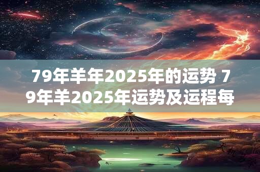 详细阅读:79年羊年2025年的运势 79年羊2025年运势及运程每月运程 79年羊年2025年的运势 79年羊2025年运势及运程每月运程