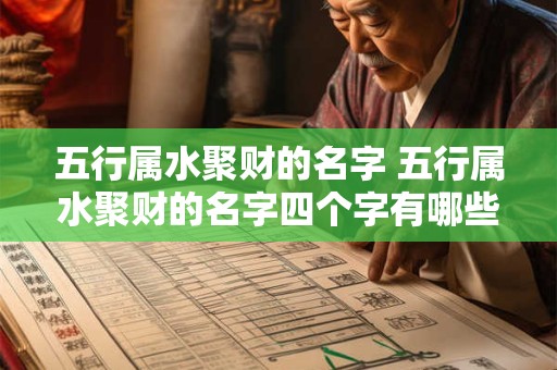 五行属水聚财的名字 五行属水聚财的名字四个字有哪些