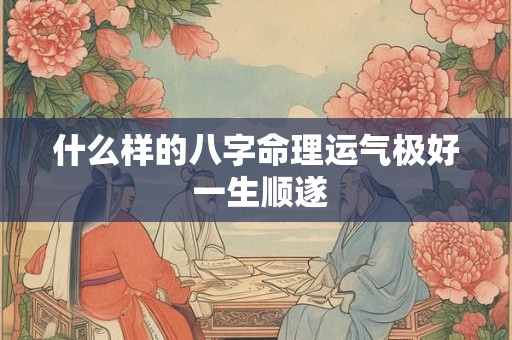 什么样的八字命理运气极好 一生顺遂