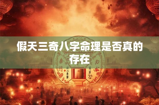 假天三奇八字命理是否真的存在