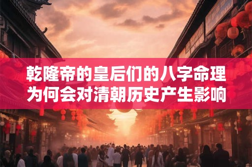 详细阅读:乾隆帝的皇后们的八字命理为何会对清朝历史产生影响 乾隆帝的皇后们的八字命理为何会对清朝历史产生影响