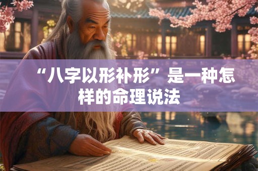 “八字以形补形”是一种怎样的命理说法