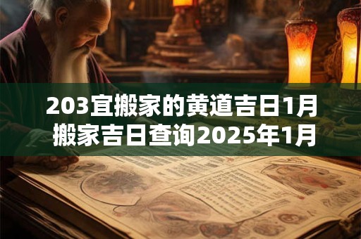 203宜搬家的黄道吉日1月 搬家吉日查询2025年1月搬家吉日吉时 203宜搬家的黄道吉日1月 搬家吉日查询2025年1月搬家吉日吉时