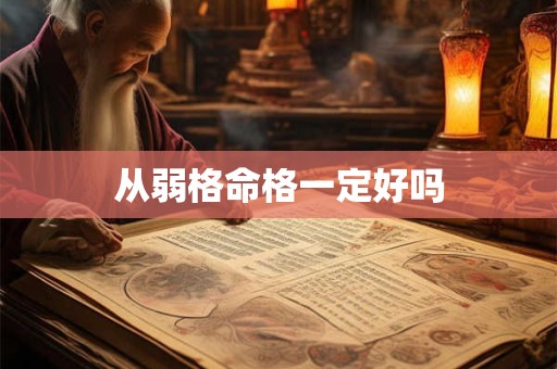 从弱格命格一定好吗