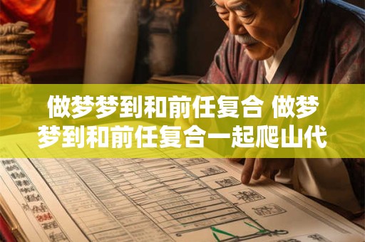 做梦梦到和前任复合 做梦梦到和前任复合一起爬山代表什么