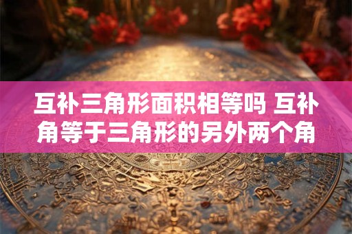 互补三角形面积相等吗 互补角等于三角形的另外两个角之和是什么法则