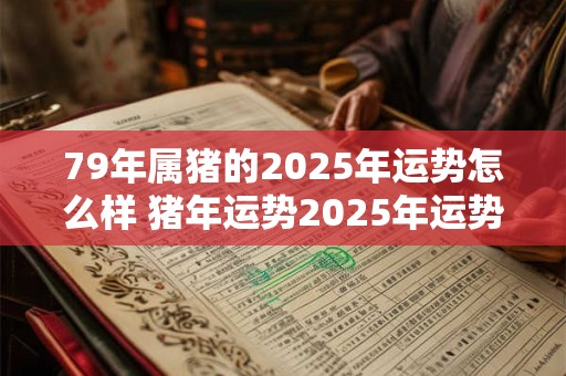 79年属猪的2025年运势怎么样 猪年运势2025年运势1979年出生的