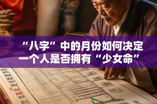 “八字”中的月份如何决定一个人是否拥有“少女命”
