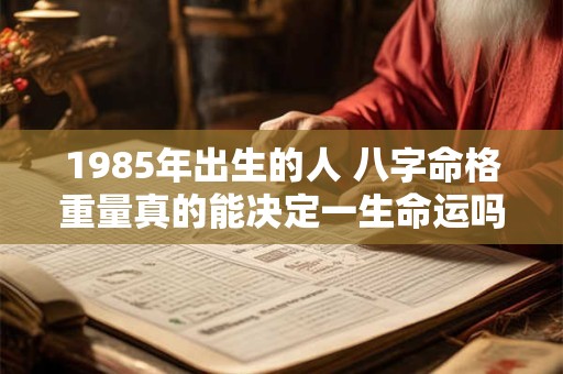 1985年出生的人 八字命格重量真的能决定一生命运吗