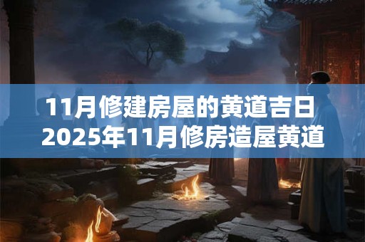 11月修建房屋的黄道吉日 2025年11月修房造屋黄道吉日 11月修建房屋的黄道吉日 2025年11月修房造屋黄道吉日