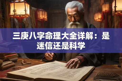 三庚八字命理大全详解：是迷信还是科学