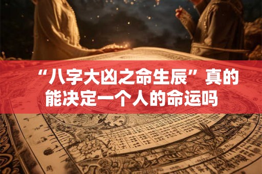 “八字大凶之命生辰”真的能决定一个人的命运吗