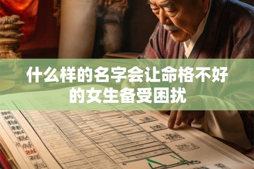 什么样的名字会让命格不好的女生备受困扰