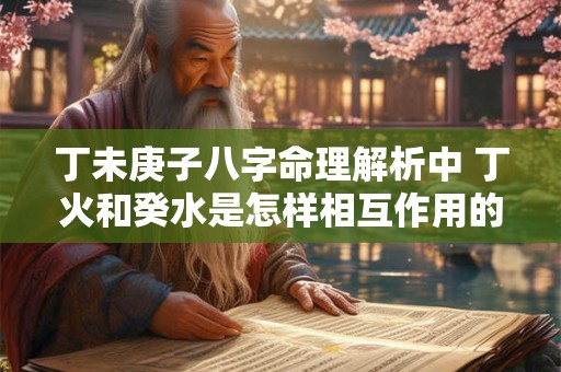 丁未庚子八字命理解析中 丁火和癸水是怎样相互作用的