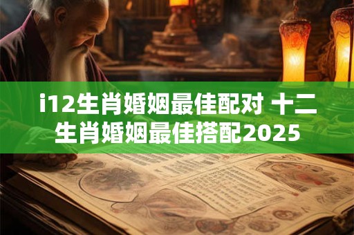 i12生肖婚姻最佳配对 十二生肖婚姻最佳搭配2025
