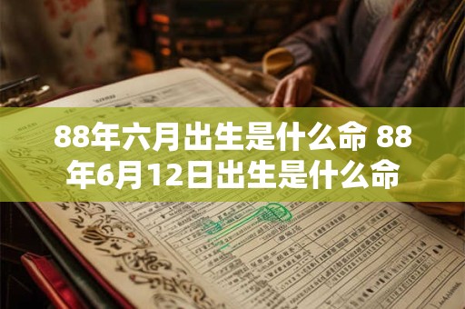 88年六月出生是什么命 88年6月12日出生是什么命