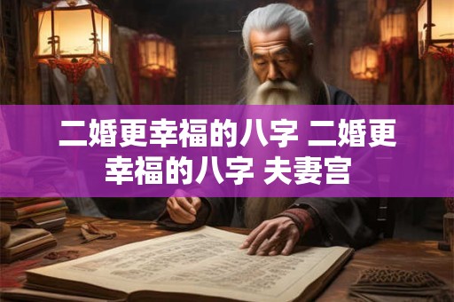 二婚更幸福的八字 二婚更幸福的八字 夫妻宫