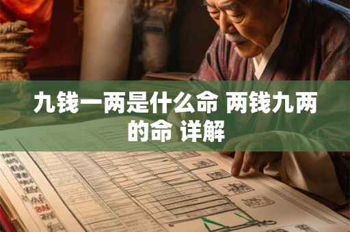 九钱一两是什么命 两钱九两的命 详解