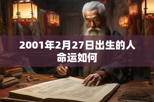 2001年2月27日出生的人命运如何 2001年2月27日出生的人命运如何