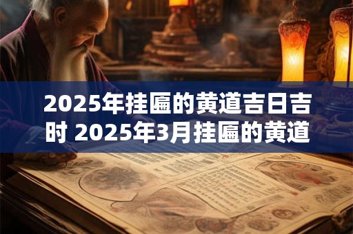 2025年挂匾的黄道吉日吉时 2025年3月挂匾的黄道吉日吉时
