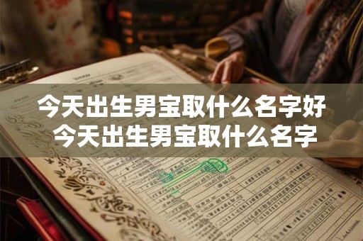 今天出生男宝取什么名字好 今天出生男宝取什么名字好 姓杨