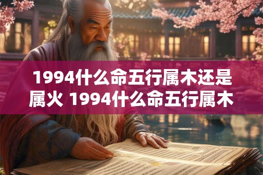 1994什么命五行属木还是属火 1994什么命五行属木还是属火好