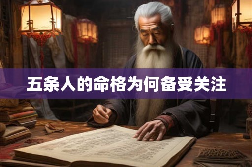 五条人的命格为何备受关注