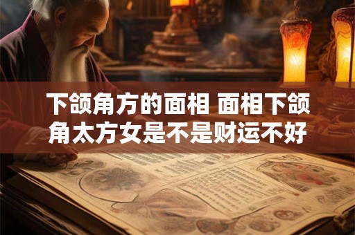 下颌角方的面相 面相下颌角太方女是不是财运不好