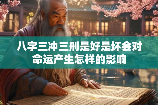 八字三冲三刑是好是坏会对命运产生怎样的影响