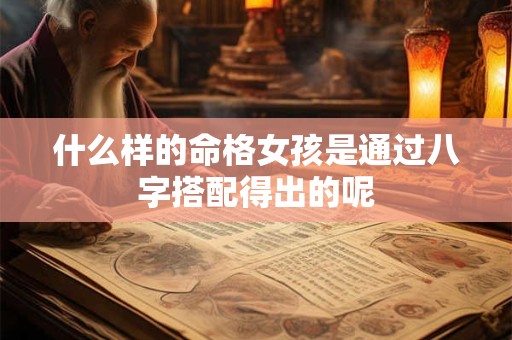 什么样的命格女孩是通过八字搭配得出的呢