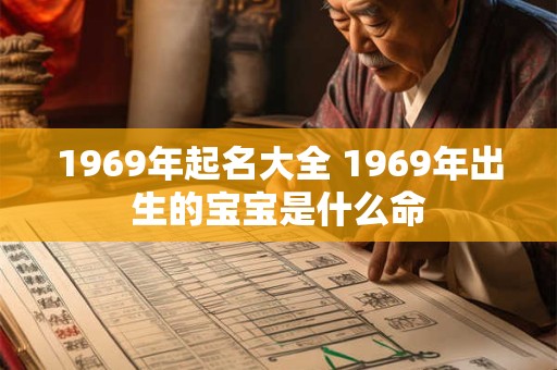 详细阅读:1969年起名大全 1969年出生的宝宝是什么命 1969年起名大全 1969年出生的宝宝是什么命