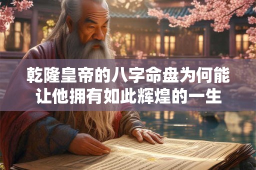 乾隆皇帝的八字命盘为何能让他拥有如此辉煌的一生