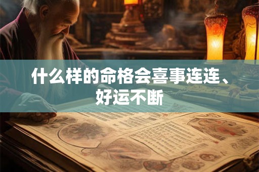 什么样的命格会喜事连连、好运不断
