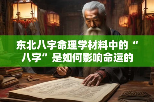 东北八字命理学材料中的“八字”是如何影响命运的