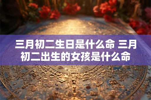 三月初二生日是什么命 三月初二出生的女孩是什么命