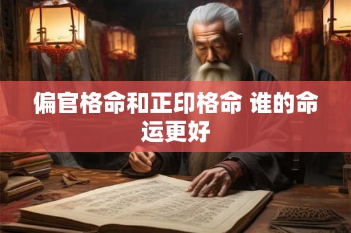 偏官格命和正印格命 谁的命运更好