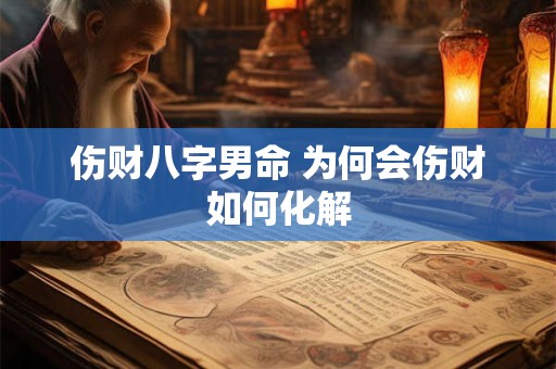 伤财八字男命 为何会伤财如何化解