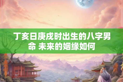 丁亥日庚戌时出生的八字男命 未来的姻缘如何
