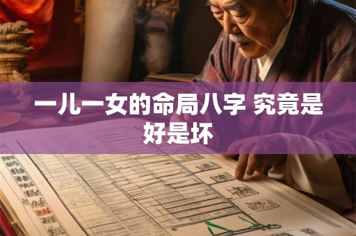 一儿一女的命局八字 究竟是好是坏