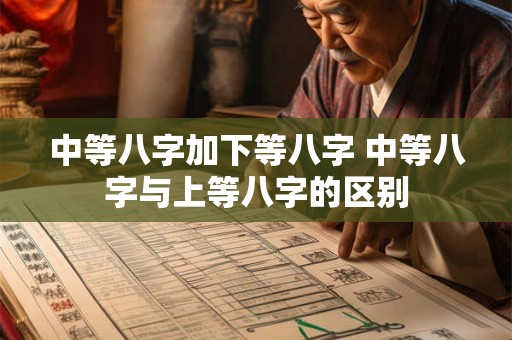 中等八字加下等八字 中等八字与上等八字的区别
