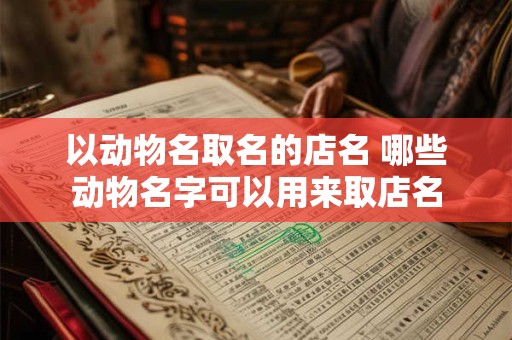 以动物名取名的店名 哪些动物名字可以用来取店名