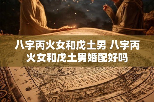 八字丙火女和戊土男 八字丙火女和戊土男婚配好吗