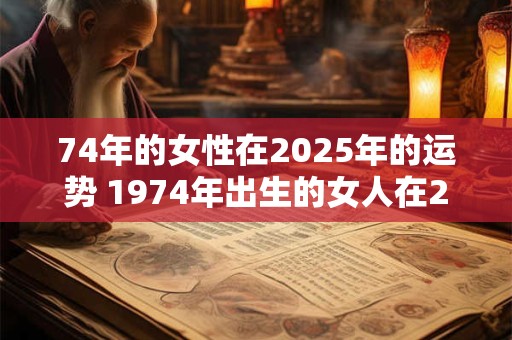 74年的女性在2025年的运势 1974年出生的女人在2025年的运程 74年的女性在2025年的运势 1974年出生的女人在2025年的运程